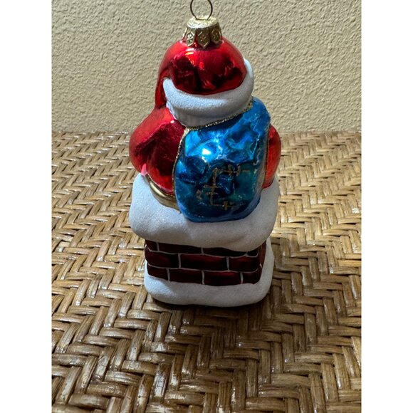 Vintage Poland Santa Claus Blown Glass Christmas Ornament - Picture 3 of 7